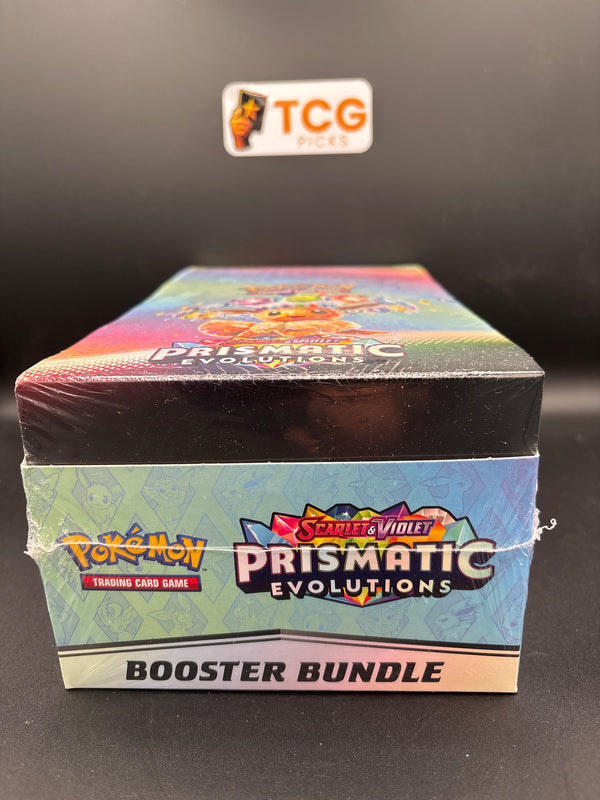 Prismatic Evolutions Booster Bundle Display